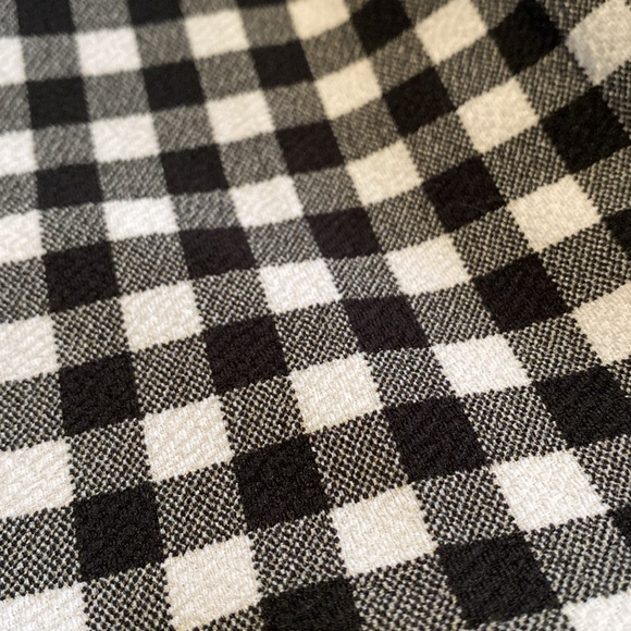 Cherie Black White Gingham Paper Bag High Waist Tie Belt Skirt - Picture 13 of 14